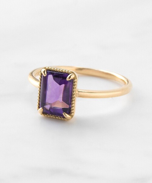 SCENT OF FLOWER RING K18 イエローゴールド アメジスト 指輪（リング）｜TOCCA（トッカ）