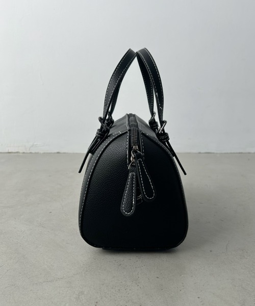 un+frame（アンフレーム）の「boston shoulder bag／2WAYステッチボストンショルダーバッグ（ショルダーバッグ・レディース・ダークブラウン/グリーン/ブラック/ベージュ・FREE）」の13枚目の写真