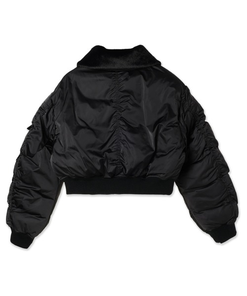 Guess（ゲス）の「GUESS Originals Fur Nylon Bomber（ブルゾン・レディース・ブラック・MEDIUM/X-SMALL/SMALL）」の2枚目の写真