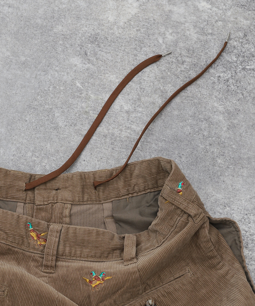 JOURNAL STANDARD relume（ジャーナルスタンダード　レリューム）の「総柄 刺しゅうコーデュロイ イージーパンツ "BIRD"（その他パンツ・メンズ・ブラック/ウッド・MEDIUM/LARGE）」の18枚目の写真