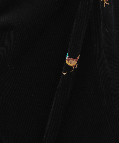 JOURNAL STANDARD relume（ジャーナルスタンダード　レリューム）の「総柄 刺しゅうコーデュロイ イージーパンツ "BIRD"（その他パンツ・メンズ・ブラック/ウッド・MEDIUM/LARGE）」の20枚目の写真