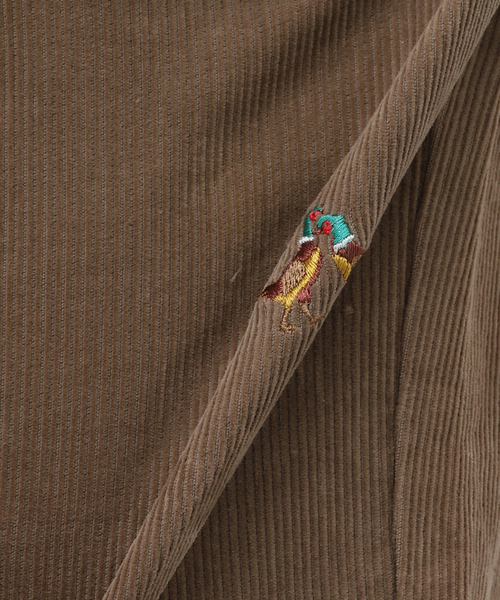 JOURNAL STANDARD relume（ジャーナルスタンダード　レリューム）の「総柄 刺しゅうコーデュロイ イージーパンツ "BIRD"（その他パンツ・メンズ・ブラック/ウッド・MEDIUM/LARGE）」の21枚目の写真