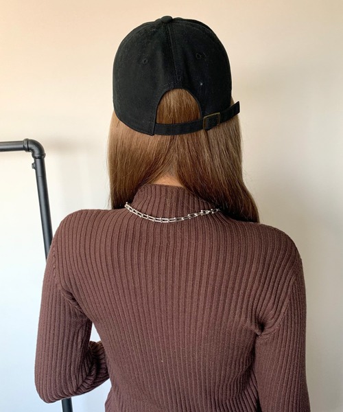 non-hedge（ノンヘッジ）の「ボトルリブニットトップス（ニット/セーター・レディース・チャコールグレー/ブラック/ベージュ/ブラウン/グレー/アイボリー/モカ/ブルー/キャメル/イエロー/ダークブラウン/カーキ・FREE）」の20枚目の写真