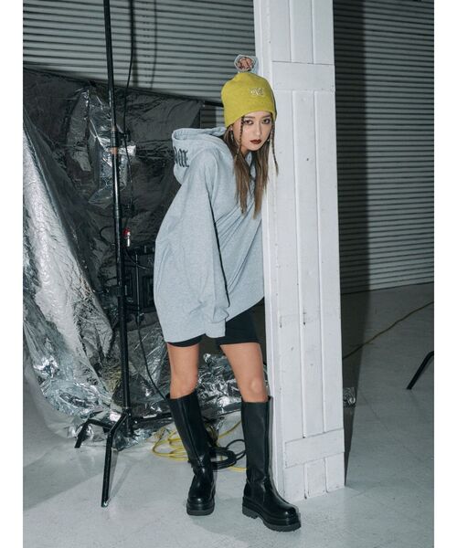 EVRIS（エヴリス）の「【みちょぱコラボ】ワンポイントルーズビーニー（ニットキャップ/ビーニー・レディース・ブラック/イエロー/ホワイト・FREE）」の19枚目の写真