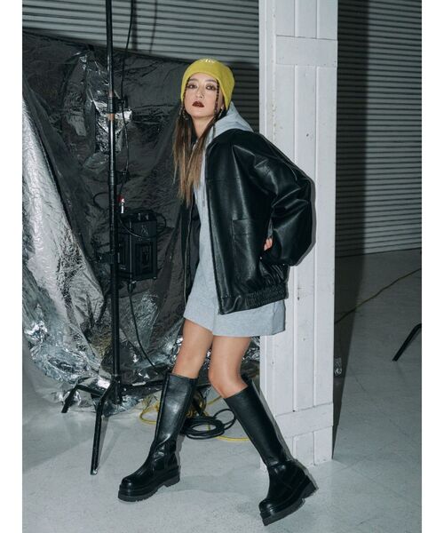 EVRIS（エヴリス）の「【みちょぱコラボ】ワンポイントルーズビーニー（ニットキャップ/ビーニー・レディース・ブラック/イエロー/ホワイト・FREE）」の21枚目の写真