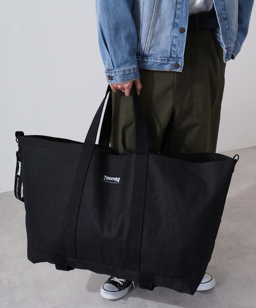 THRASHER(スラッシャー)の「THRASHER SKATING TOTE(トートバッグ・メンズ・アイボリー/ブラック・FREE)」の18枚目の写真