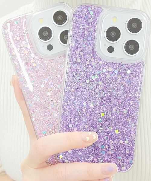 セール】ラメグリッターソフトiPhoneケース（スマホケース
