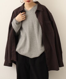 atONE ワッフルロングスリーブプルオーバー