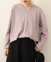 atONE ワッフルロングスリーブプルオーバー