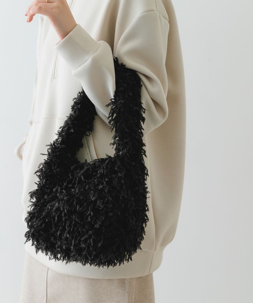 RODE SKO（ロデスコ）の「フリンジワンショルダーバッグ（ショルダーバッグ・レディース・ブラック/ベージュ・ONE）」の3枚目の写真