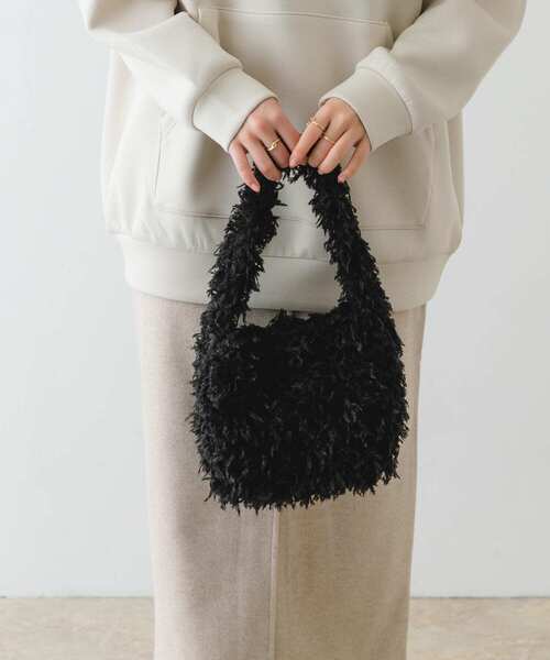 RODE SKO（ロデスコ）の「フリンジワンショルダーバッグ（ショルダーバッグ・レディース・ブラック/ベージュ・ONE）」の4枚目の写真
