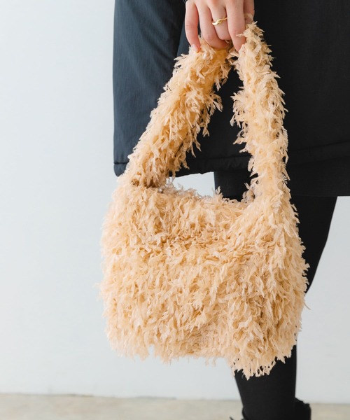 RODE SKO（ロデスコ）の「フリンジワンショルダーバッグ（ショルダーバッグ・レディース・ブラック/ベージュ・ONE）」の11枚目の写真