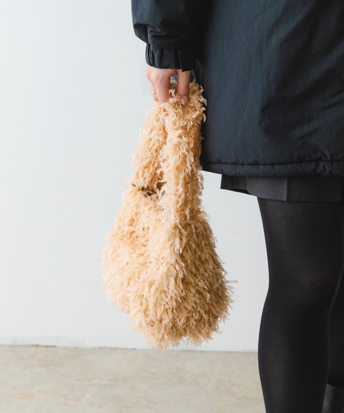 RODE SKO（ロデスコ）の「フリンジワンショルダーバッグ（ショルダーバッグ・レディース・ブラック/ベージュ・ONE）」の12枚目の写真