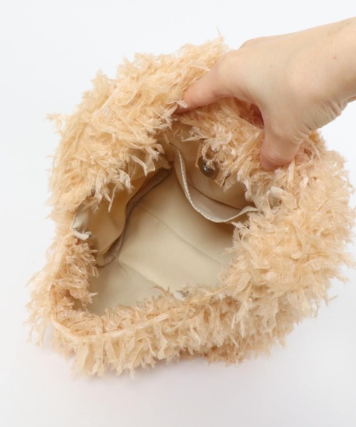 RODE SKO（ロデスコ）の「フリンジワンショルダーバッグ（ショルダーバッグ・レディース・ブラック/ベージュ・ONE）」の22枚目の写真