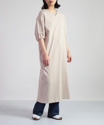 OWLEYE by domingo（アウルアイ バイドミンゴ）の「[ OWLEYE by domingo / アウルアイ ] コットン天竺ボリュームスリーブワンピース（ワンピース）」