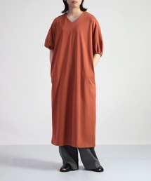 OWLEYE by domingo（アウルアイ バイドミンゴ）の「[ OWLEYE by domingo / アウルアイ ] コットン天竺ボリュームスリーブワンピース（ワンピース）」