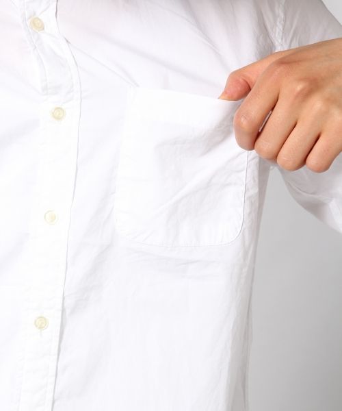 RAGEBLUE（レイジブルー）の「タイプライターバンドカラーシャツ7分袖/567882（シャツ/ブラウス・メンズ・オリーブ/キャメル/ホワイト/ダークグリーン・MEDIUM/LARGE）」の15枚目の写真