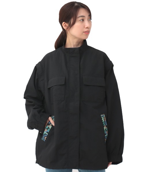 チチカカ(チチカカ)の「2WAYマウンテンジャケット(ブルゾン・レディース・ホワイト/ブラック・FREE)」の14枚目の写真