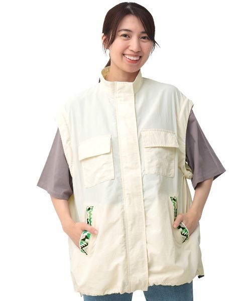 チチカカ(チチカカ)の「2WAYマウンテンジャケット(ブルゾン・レディース・ホワイト/ブラック・FREE)」の17枚目の写真