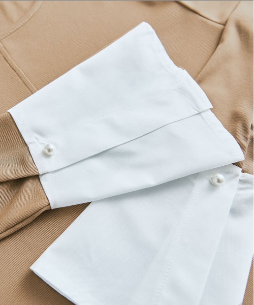 kirakiraShop(キラキラショップ)の「ベルカフス リブ トップス(Tシャツ/カットソー・レディース・ベージュ/オフホワイト/ブラック・M/L)」の17枚目の写真