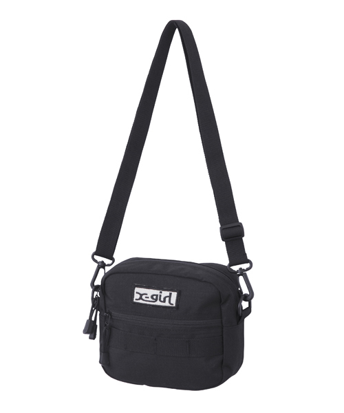 X-girl(エックスガール)の「ADVENTURE SHOULDER BAG(ショルダーバッグ・レディース・ブラック/レッド/ネイビー・ONE SIZE)」の1枚目の写真