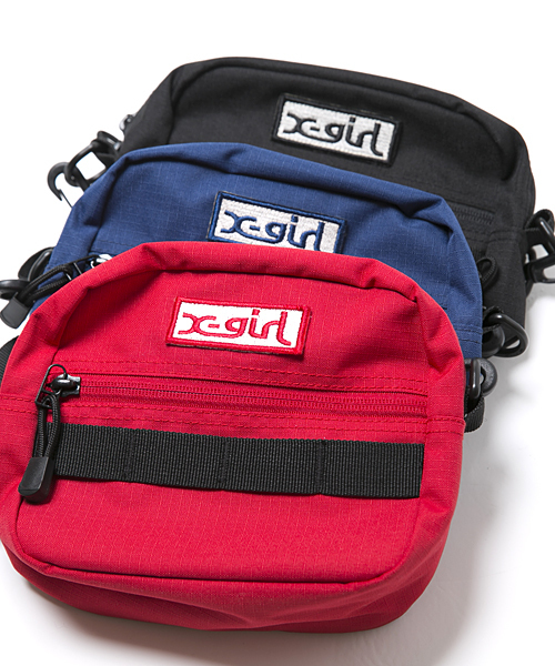 X-girl(エックスガール)の「ADVENTURE SHOULDER BAG(ショルダーバッグ・レディース・ブラック/レッド/ネイビー・ONE SIZE)」の10枚目の写真