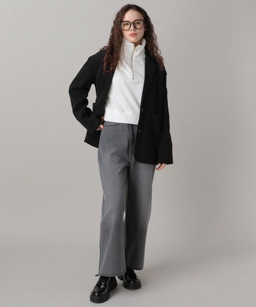FOREVER 21（フォーエバー トゥエンティーワン）の「【2024SS】ハーフジップスウェット（スウェット・レディース・ホワイト/ネイビー/オレンジ・FREE）」の17枚目の写真