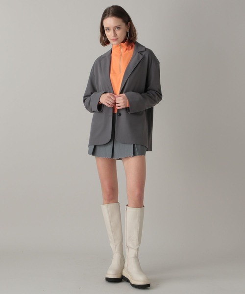 FOREVER 21（フォーエバー トゥエンティーワン）の「【2024SS】ハーフジップスウェット（スウェット・レディース・ホワイト/ネイビー/オレンジ・FREE）」の12枚目の写真