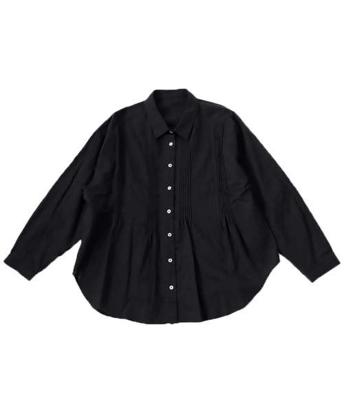 antiqua(アンティカ)の「綿麻シャツ(シャツ/ブラウス・レディース・ブラック/ナチュラル・R/P)」の10枚目の写真