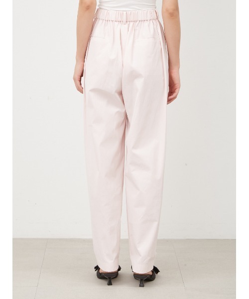 Mila Owen（ミラオーウェン）の「後ろゴム2タックダンディワークパンツ（スラックス・レディース・ピンク/チャコールグレー/アイボリー・0/1）」の6枚目の写真