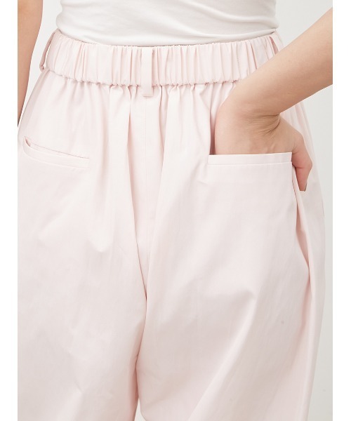 Mila Owen（ミラオーウェン）の「後ろゴム2タックダンディワークパンツ（スラックス・レディース・ピンク/チャコールグレー/アイボリー・0/1）」の12枚目の写真