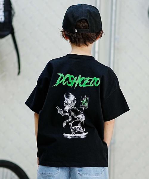 DC(ディーシー)の「DC/ディーシー SKULL SS24 キッズ スカル ショートスリーブ Tシャツ スケートボード 親子コーデ ワイドシルエット 人気デザイン YST241519(Tシャツ/カットソー・キッズ・ホワイト/ブラック/グリーン・100cm/110cm/130cm/140cm/150cm/120cm/160cm)」の1枚目の写真