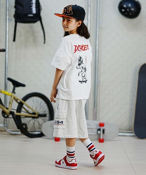 DC(ディーシー)の「DC/ディーシー SKULL SS24 キッズ スカル ショートスリーブ Tシャツ スケートボード 親子コーデ ワイドシルエット 人気デザイン YST241519(Tシャツ/カットソー・キッズ・ホワイト/ブラック/グリーン・100cm/110cm/130cm/140cm/150cm/120cm/160cm)」の11枚目の写真