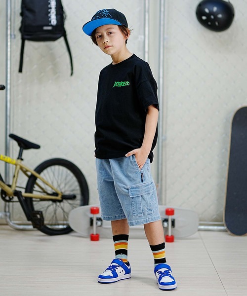 DC(ディーシー)の「DC/ディーシー SKULL SS24 キッズ スカル ショートスリーブ Tシャツ スケートボード 親子コーデ ワイドシルエット 人気デザイン YST241519(Tシャツ/カットソー・キッズ・ホワイト/ブラック/グリーン・100cm/110cm/130cm/140cm/150cm/120cm/160cm)」の15枚目の写真