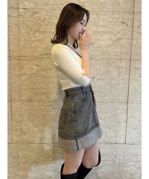 ニット セーター ハーフスリーブレイヤードカーデトップス レディース ハーフスリーブレイヤードカーデトップス（ニット/セーター