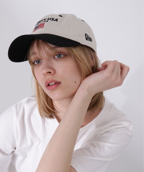 NEW ERA（ニューエラ）の「《AVIREX × NEWERA》 9TWENTY POLO CAP U.S.A FLAG / ナイントゥエンティー ポロキャップ アメリカ国旗 / アヴィレックス / ニューエラ（キャップ・メンズ・インディゴブルー/ベージュ/キナリ/ブラック×ホワイト/ネイビー・FREE）」の14枚目の写真