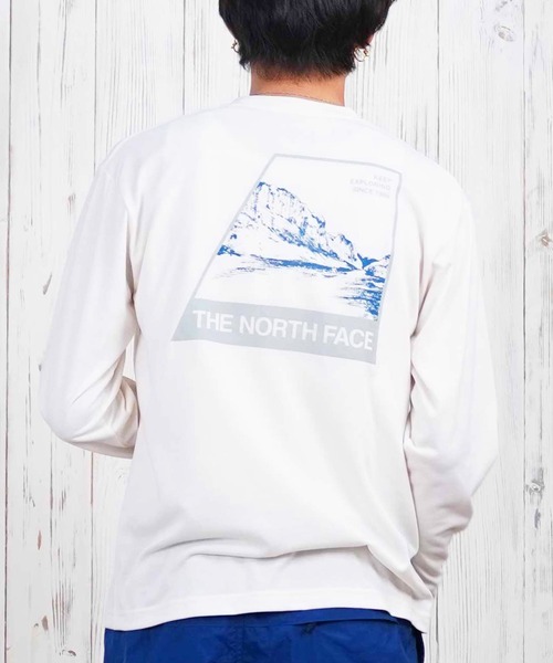 THE NORTH FACE(ザノースフェイス)の「THE NORTH FACE/ザ・ノース・フェイス L/S TNF BUG FREE TEE ロンTEE 防虫 薄手 NT12450(Tシャツ/カットソー・メンズ・ブルーグリーン/ホワイト/ダークグレー/ダークカーキ/オフホワイト/ブルー・M/XL/L)」の1枚目の写真