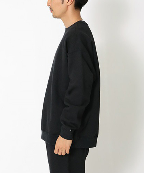 Snow Peak(スノーピーク)の「【SNOWPEAK / スノーピーク】 Recycled Cotton クルーネックスウェット(スウェット・メンズ・ブラック/アイボリー・LARGE/MEDIUM)」の8枚目の写真