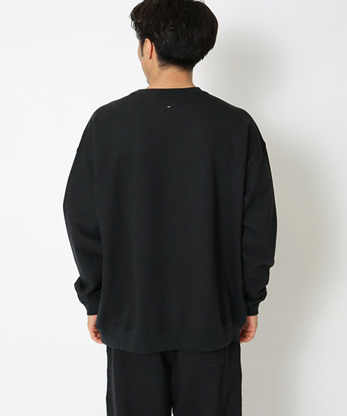 Snow Peak(スノーピーク)の「【SNOWPEAK / スノーピーク】 Recycled Cotton クルーネックスウェット(スウェット・メンズ・ブラック/アイボリー・LARGE/MEDIUM)」の7枚目の写真