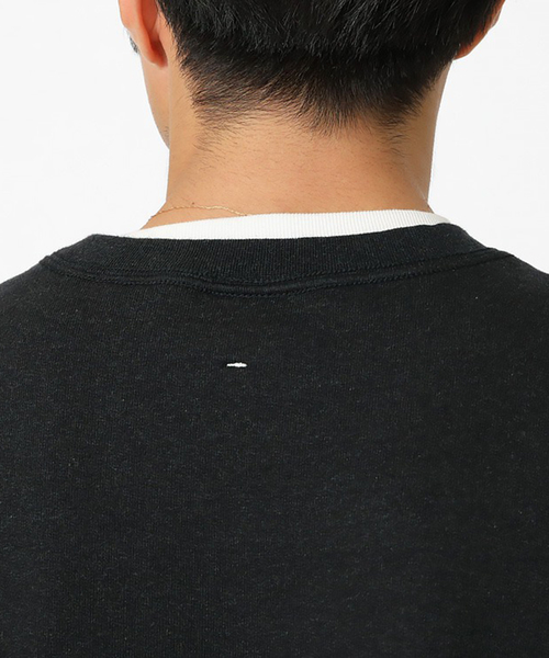 Snow Peak(スノーピーク)の「【SNOWPEAK / スノーピーク】 Recycled Cotton クルーネックスウェット(スウェット・メンズ・ブラック/アイボリー・LARGE/MEDIUM)」の6枚目の写真