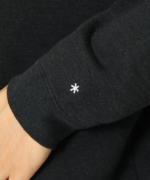 Snow Peak(スノーピーク)の「【SNOWPEAK / スノーピーク】 Recycled Cotton クルーネックスウェット(スウェット・メンズ・ブラック/アイボリー・LARGE/MEDIUM)」の5枚目の写真