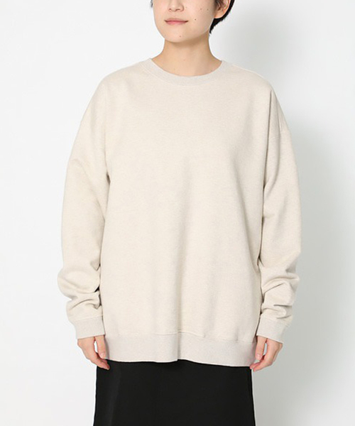 Snow Peak(スノーピーク)の「【SNOWPEAK / スノーピーク】 Recycled Cotton クルーネックスウェット(スウェット・メンズ・ブラック/アイボリー・LARGE/MEDIUM)」の4枚目の写真