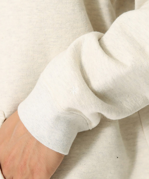 Snow Peak(スノーピーク)の「【SNOWPEAK / スノーピーク】 Recycled Cotton クルーネックスウェット(スウェット・メンズ・ブラック/アイボリー・LARGE/MEDIUM)」の3枚目の写真