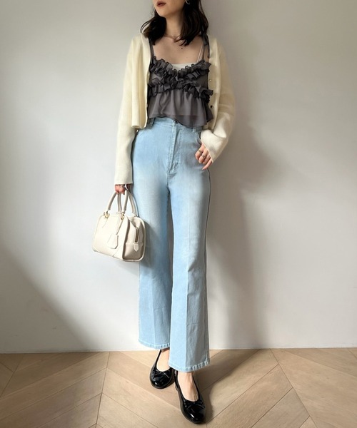 one after another NICE CLAUP（ワンアフターアナザーナイスクラップ）の「ビスチェセット/マルチウェイロングシャツ（シャツ/ブラウス・レディース・オフホワイト/グレー/ピンク・FREE）」の8枚目の写真