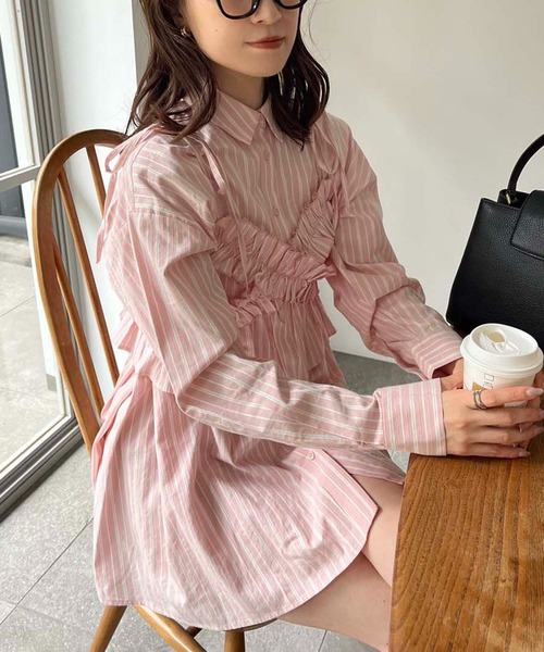 セール】ビスチェセット/マルチウェイロングシャツ（シャツ/ブラウス