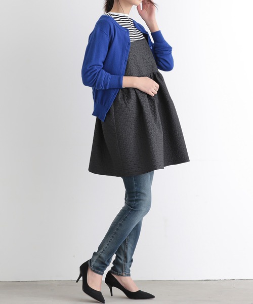 and it_（アンドイット）の「エンボス加工ビスチェキャミソール（キャミソール・レディース・ブラック/ベージュ/ペールイエロー・M/L）」の9枚目の写真