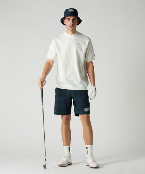 TaylorMade（テーラーメイド）の「【別注】＜TaylorMade×UNITED ARROWS＞ ユニセックス METAL モックネック ポロシャツ（ポロシャツ・メンズ・オフホワイト/ネイビー/コバルトブルー・S/L/XS/M/XL）」の5枚目の写真