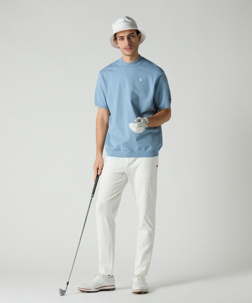 TaylorMade（テーラーメイド）の「【別注】＜TaylorMade×UNITED ARROWS＞ ユニセックス METAL モックネック ポロシャツ（ポロシャツ・メンズ・オフホワイト/ネイビー/コバルトブルー・S/L/XS/M/XL）」の9枚目の写真