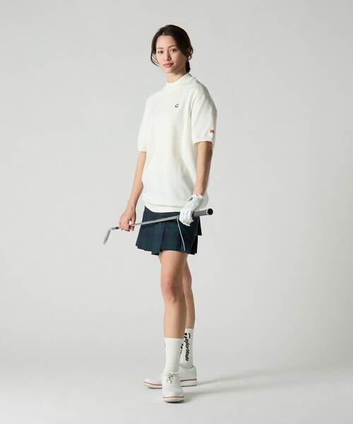 TaylorMade（テーラーメイド）の「【別注】＜TaylorMade×UNITED ARROWS＞ ユニセックス METAL モックネック ポロシャツ（ポロシャツ・メンズ・オフホワイト/ネイビー/コバルトブルー・S/L/XS/M/XL）」の21枚目の写真