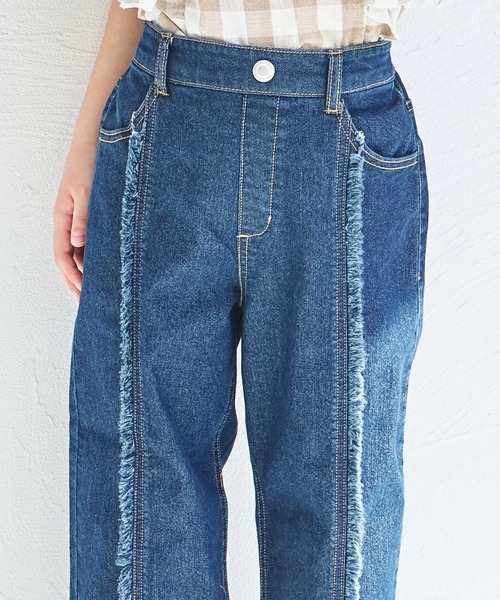 pairmanon（ペアマノン）の「センターライン フリンジデニムパンツ（デニムパンツ・キッズ・インディゴブルー/ライトブルー/ブルー・100/110/120/130/140/150/90）」の17枚目の写真